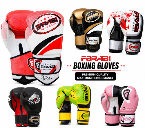 Farabi leather boxing gloves - farabi,
