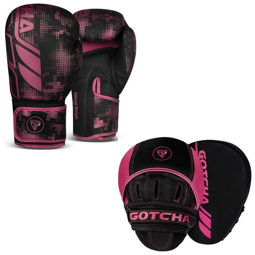 Boxing gloves and - pads, set