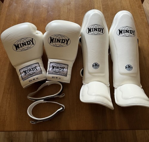 Windy boxing white 16oz gloves - white,